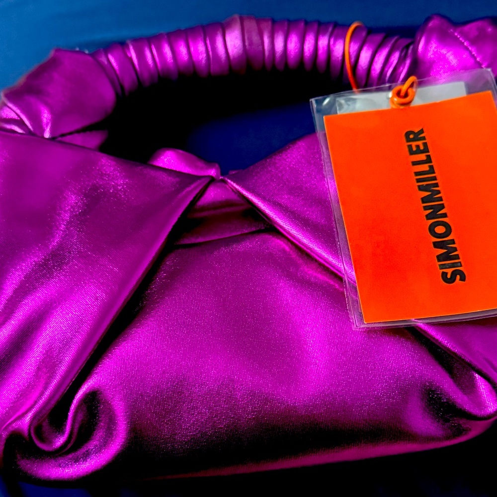 Simon Miller - Lopsy Bag - Color Magic Irish NWT - Metallic Fuschia